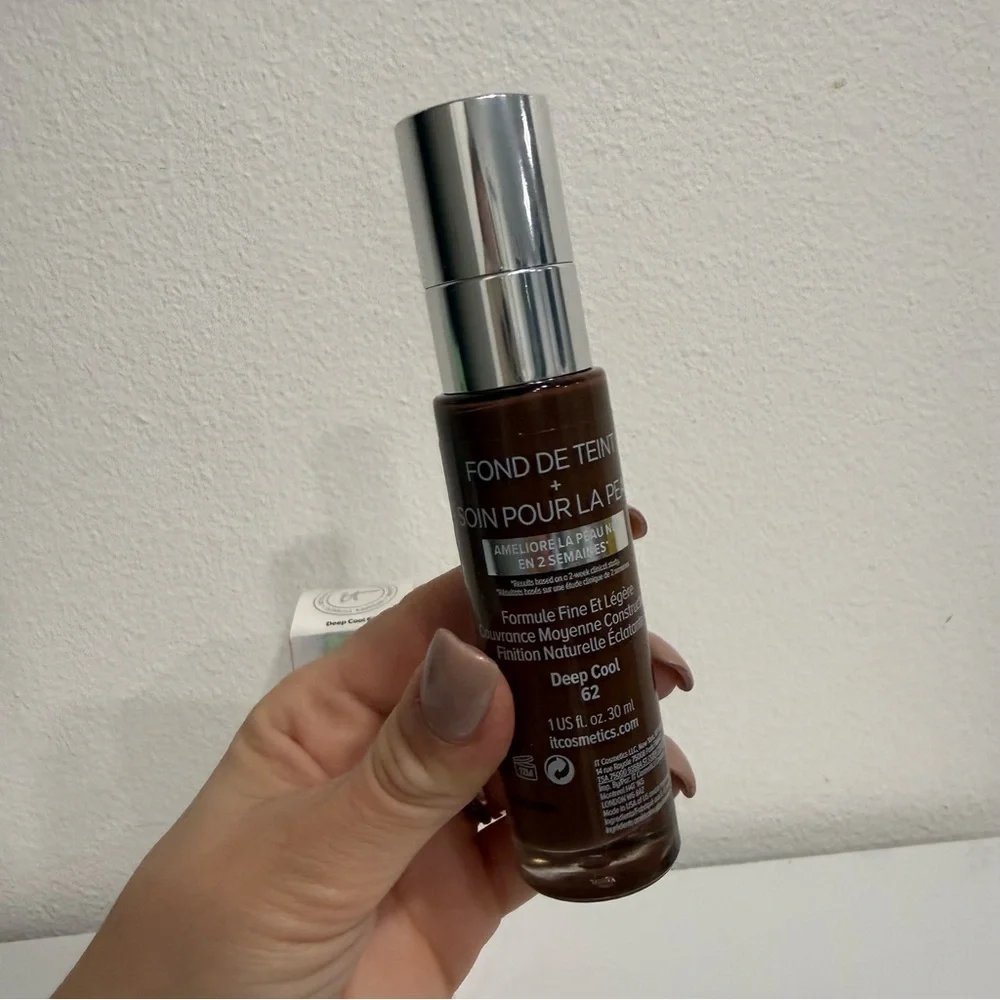 It Cosmetics Your Skin But Better Foundation Medium Coverage Deep Cool 62